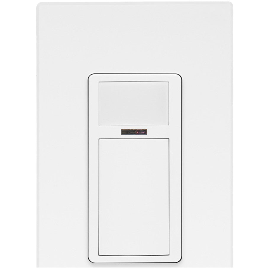 ODS15 Passive Infrared, Self Adaptive Technology Wall Switch Sensor with Photocell, White