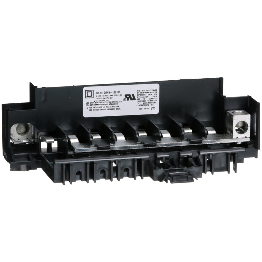 Load center interior, QO, mounting base, 1 phase, 8 spaces, 100A main lugs, OEM