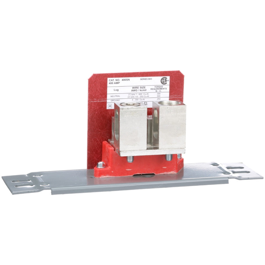 Insulated Groundable Solid Neutral Assembly, NEMA 1 and 3R, 400A