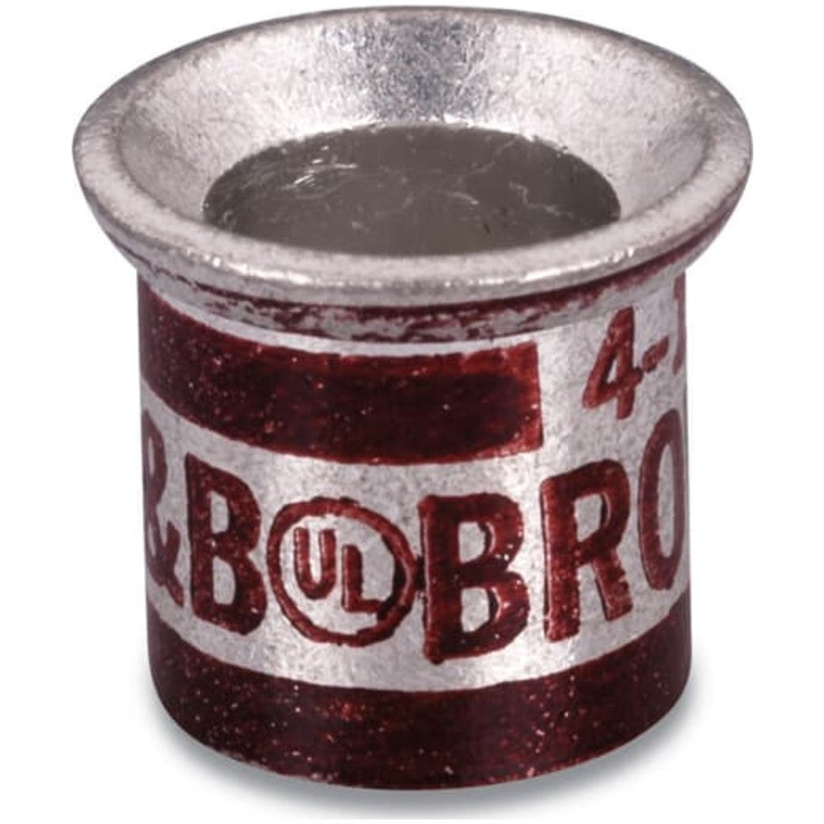 Copper Cable Joint, Wire Range Min: 3  4 Sol or Str, Max: 3  4 with 2  10 Sol or Str, Tin Plated, Orange Die