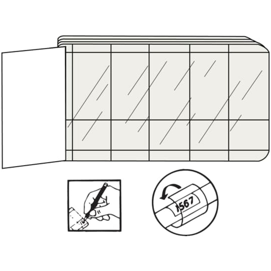Self-Laminating E-Z-CODE Vinyl Wire Marker Books