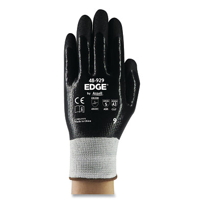 48-929 Cut and Oil Resistant Gloves, Size 9, Black
