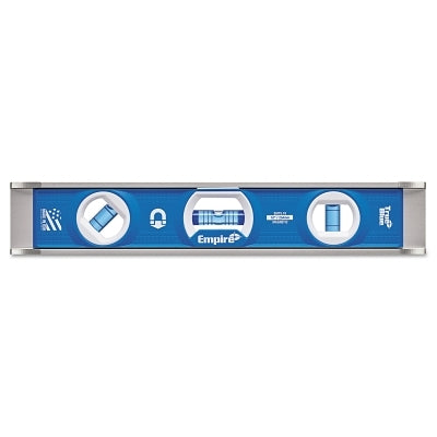True Blue em75 Series Magnetic Torpedo Level, 10 in, 3 Vials