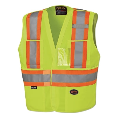 6930U/6931U Hi-Vis Safety Tear Away Vest, S/M, Yellow/Green