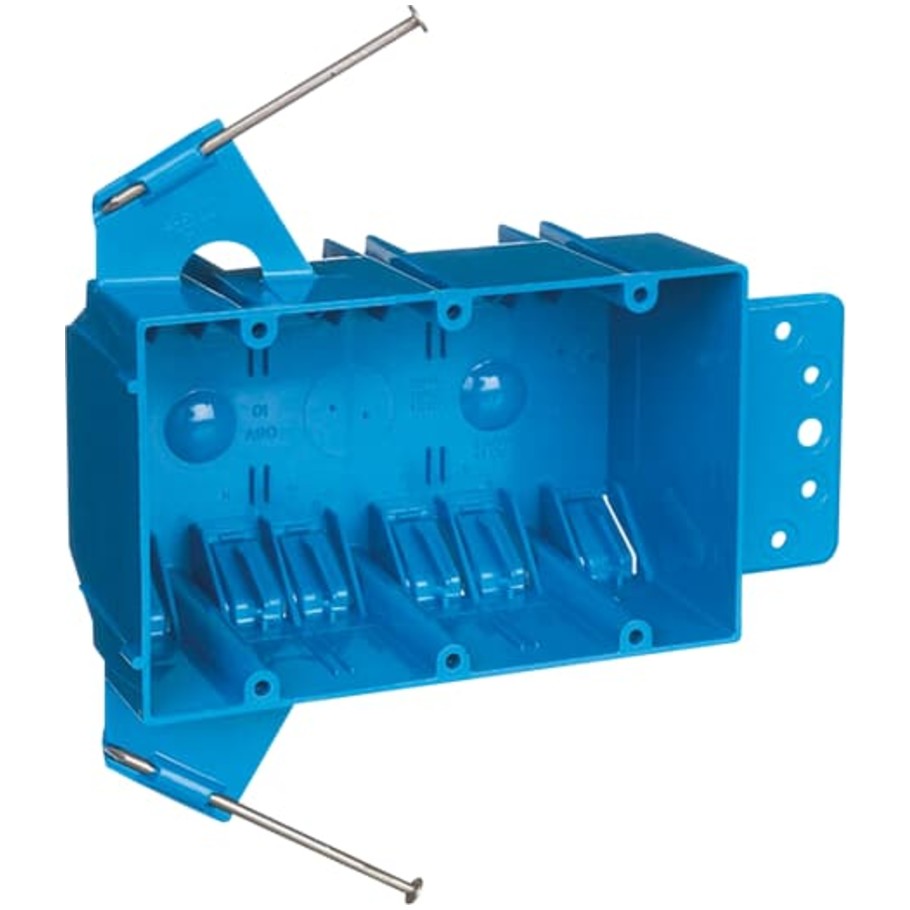 Blue Polycarbonate Outlet Box