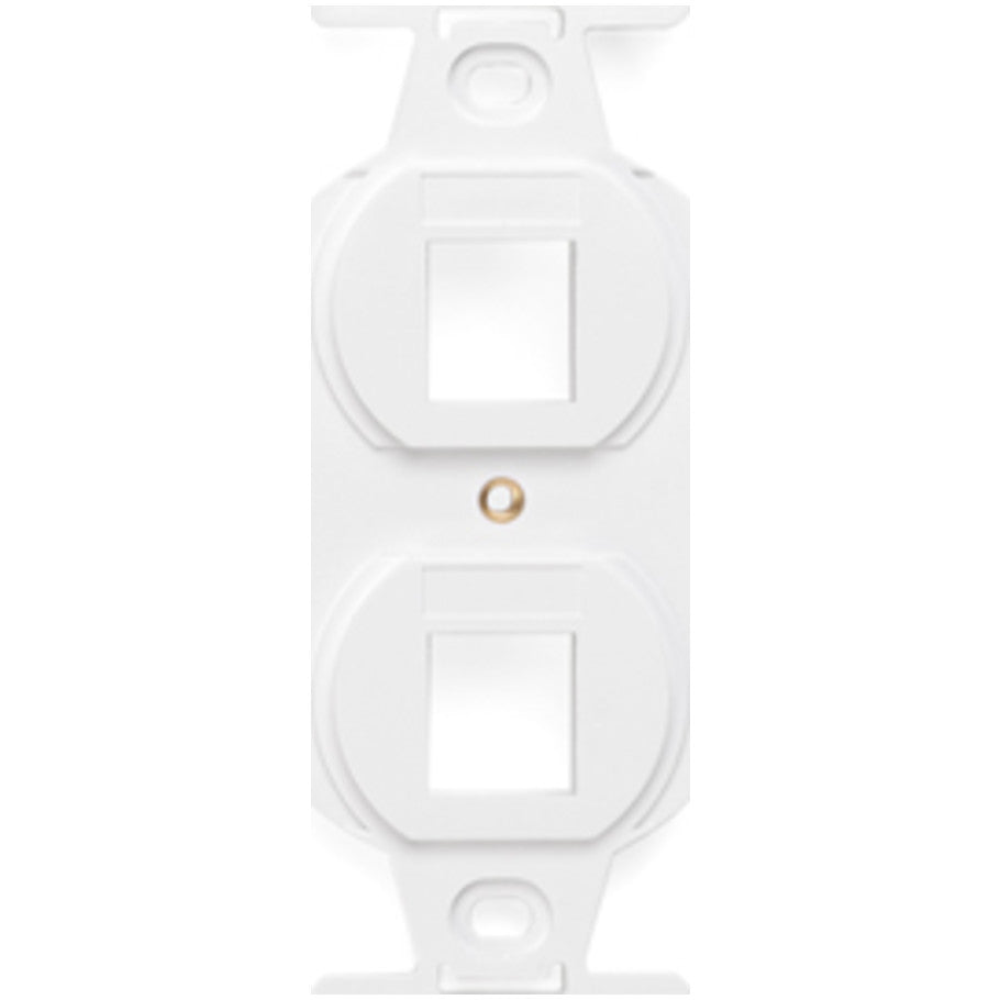 QUICKPORT Duplex Type 106 Insert, 2-Port, White