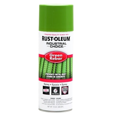 Industrial Choice 1600 System Epoxy Rebar Aerosols, 12 oz Green, Gloss