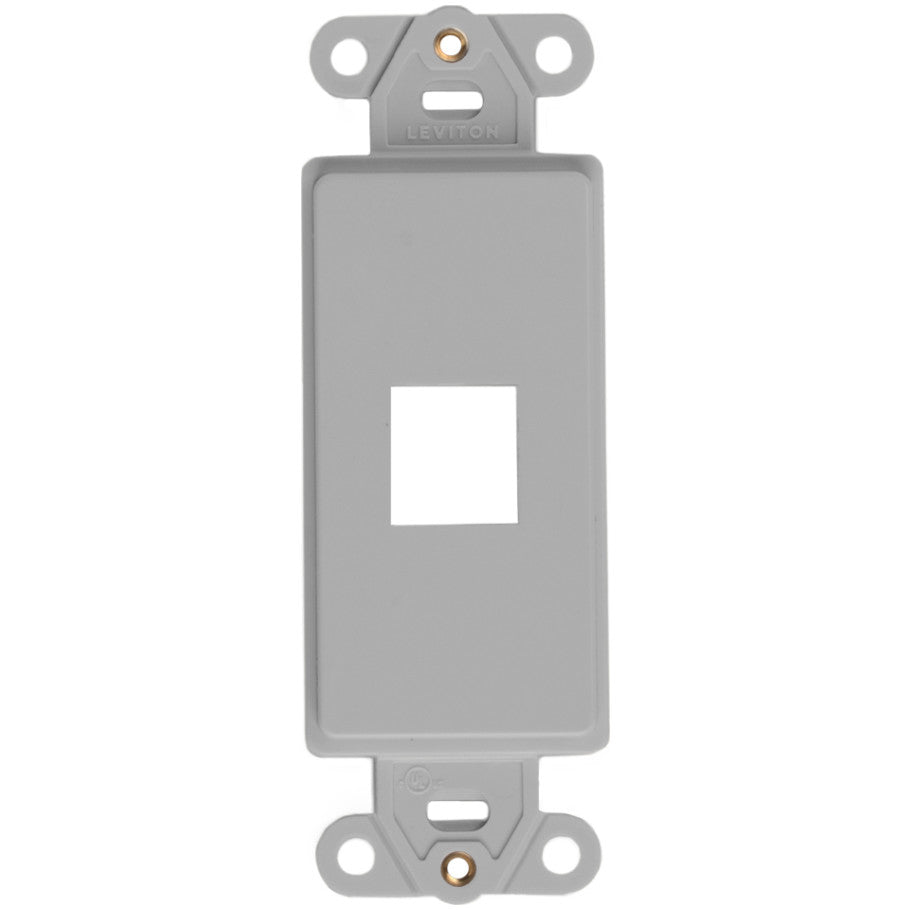 QuickPort Decora Multimedia Insert, 1-Port, Gray