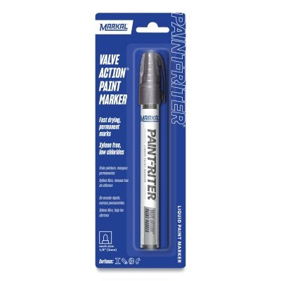 PAINT-RITER VALVE ACTION Paint Marker, Aluminum, 1/8 in, Medium