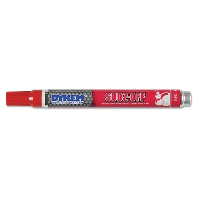 SUDZ OFF Detergent Removable Temporary Marker, Red, Medium