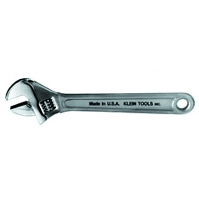 Extra Capacity Adjustable Wrenches, 10in Long, 1 5/16 in Opening, Chrome, Dipped