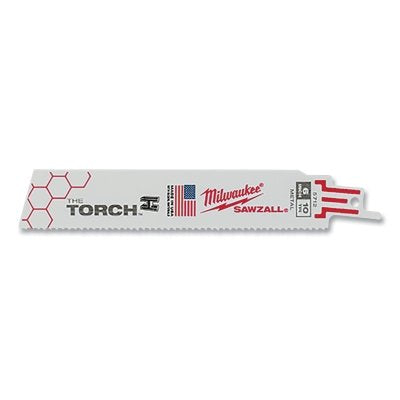 THE TORCH Bi-Metal SAWZALL Blade, 9 in L, 10 TPI, Scheduled 80 Pipe/Threaded Rod, 25 EA/BOX