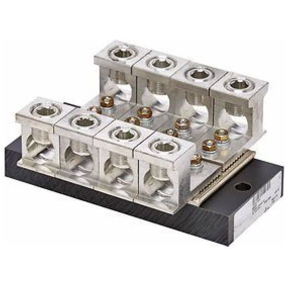 CIRCLE AW, Terminal Bar With Insulator, 1200A, (4) 600/(8) 250 kcmil Max. Conductor, 8 L x 3.430 H x 5.750 W in.
