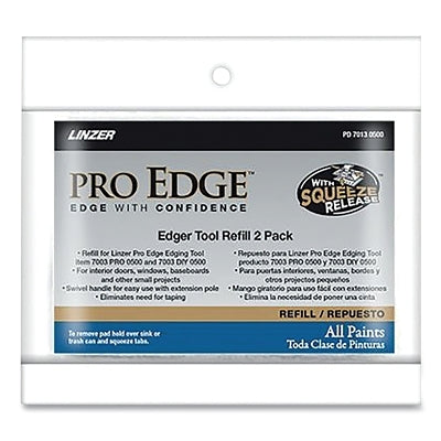 PRO EDGE Edger Tool Refill, 2.5 in W x 5 in H, 2/PK