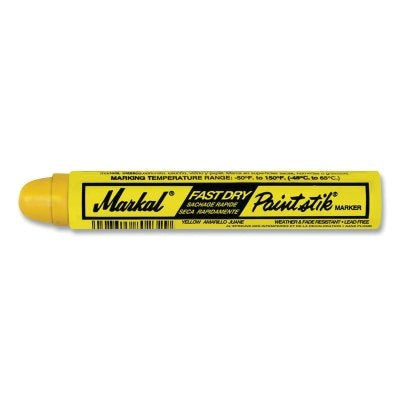 Fast Dry Paintstik Solid Paint Marker, 11/16 in x 4.625 in L, Yellow