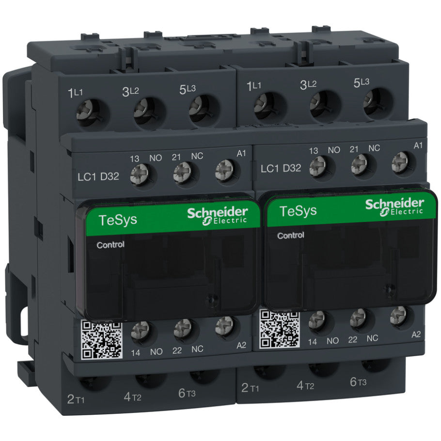 TeSys Deca reversing Contactor - 3P(3 NO) - AC-3 -    440 V 32 A - 110 V AC coil