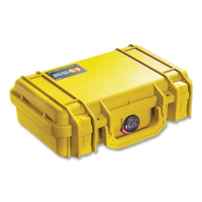 Protector Case Series Small Case, 1170 WF/WL, 0.12 ft, 10.54 in L x 6.04 in W x 3.16 in H Interior, Yellow