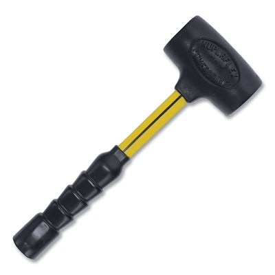 Power Drive Dead Blow Hammer, 3 lb Head, 5-1/2 in dia, 14-1/2 in Handle L, Yellow
