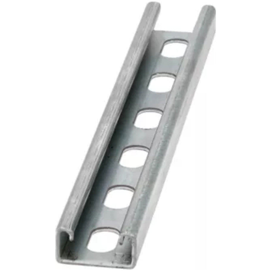 B52 Series, Strut Channel, 304 Stainless Steel, 12 ga, 9/16 x 1-1/8 in. Slotted Holes, 10 ft. L, 13/16 H x 1-5/8 W in.