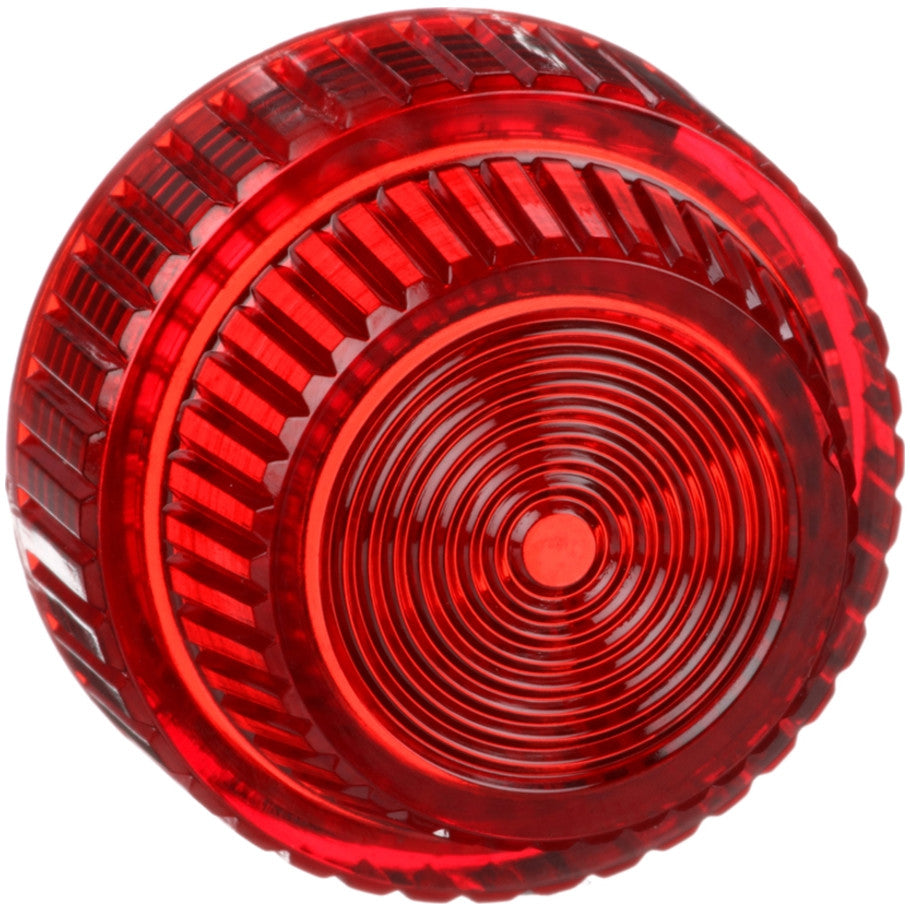 30mm Push Button, Types K or SK, pilot light lens, plastic fresnel, red