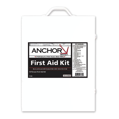 4 Shelf First Aid Cabinet, ANSI Z308.1-2009, Steel Cabinet, Includes 1100 Pieces