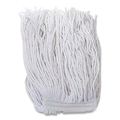 Straight End Cotton and Rayon Mop Head, Cut End, 24 oz, Rayon