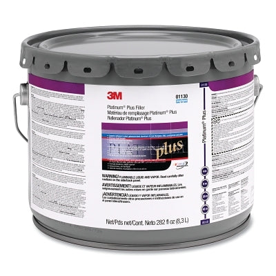 3M 051131-31125 Platinum Plus Filler 01130, 3 gal, Pail, Gold