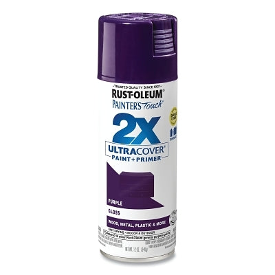 Painter's Touch Ultra Cover 2x Spray, 12 oz, Purple, Gloss Finish