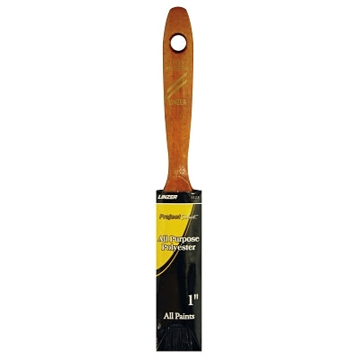 Latex Paint Brush, 7/16 in thick, 2-1/4 in trim, Polyester, Walnut Wood handle