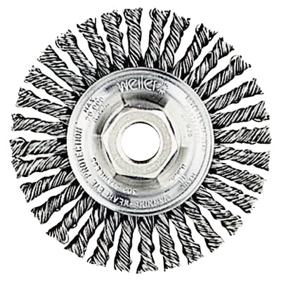 Roughneck Stringer Bead Wheel, 6 in dia x 1/2 in Face W x 5/8 in-11 UNC x 0.023 in, 12500 RPM, 1 EA/EA