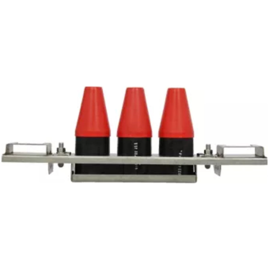 Loadbreak Junction, Copper/Stainless Steel, 4 L x 19.6 H x 9.5 in. D, 3-Positions, 15 kV, 200A