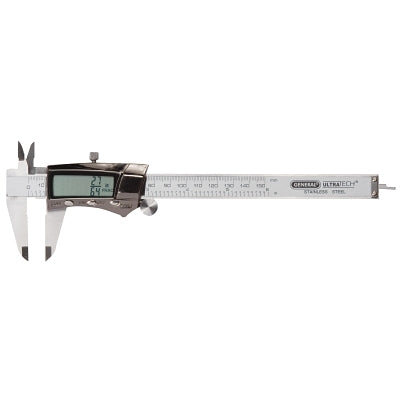 Digital/Fraction Electronic Calipers,0- 6 in/150 mm, Stainless Steel
