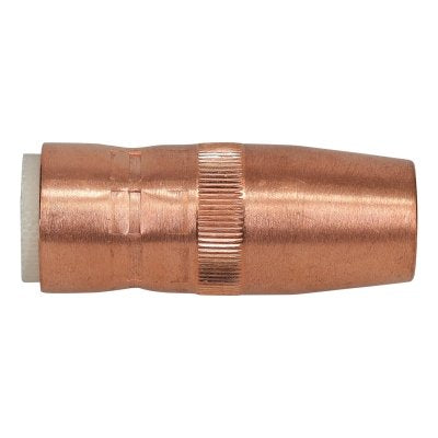 Centerfire Style MIG Gun Nozzle, 1/2 in Bore, 1/8 in Recess, Slim, Copper