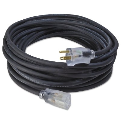 RoyalFlex UL Extension Cord, 100 ft, 1 Outlet, Black
