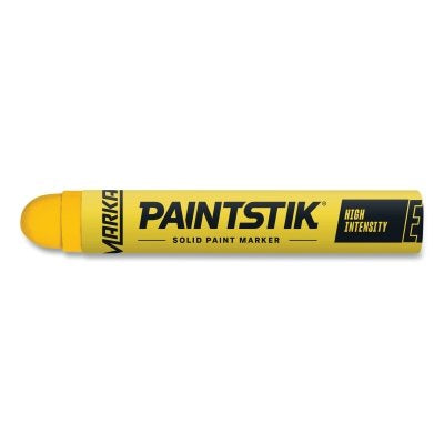 E Paintstik Solid Paint Marker, 11/16 in dia x 4.734 in L, Yellow