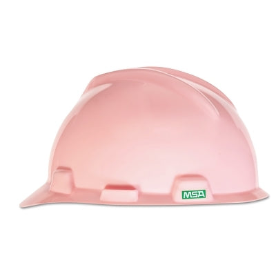 V-Gard Slotted Hard Hat Cap, Staz-On Suspension, Pink