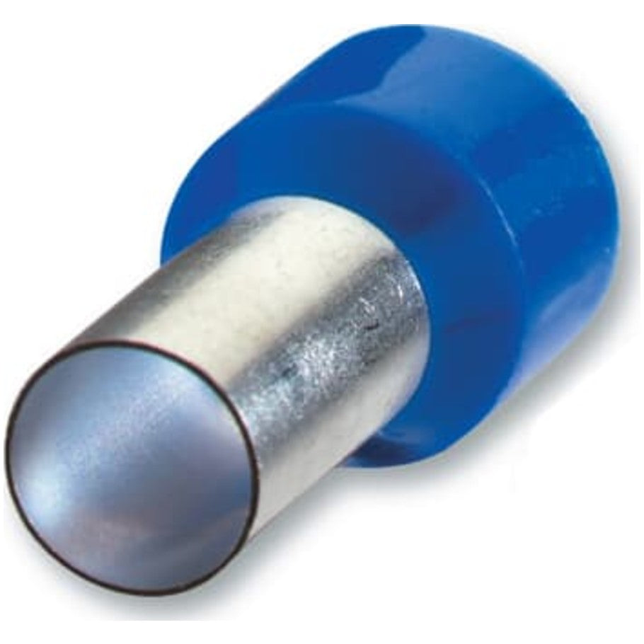 Sta-Kon, Ferrule, Copper, Tin-Plated, Polypropylene Insulation, 6 AWG, Blue, 1.14 in. L