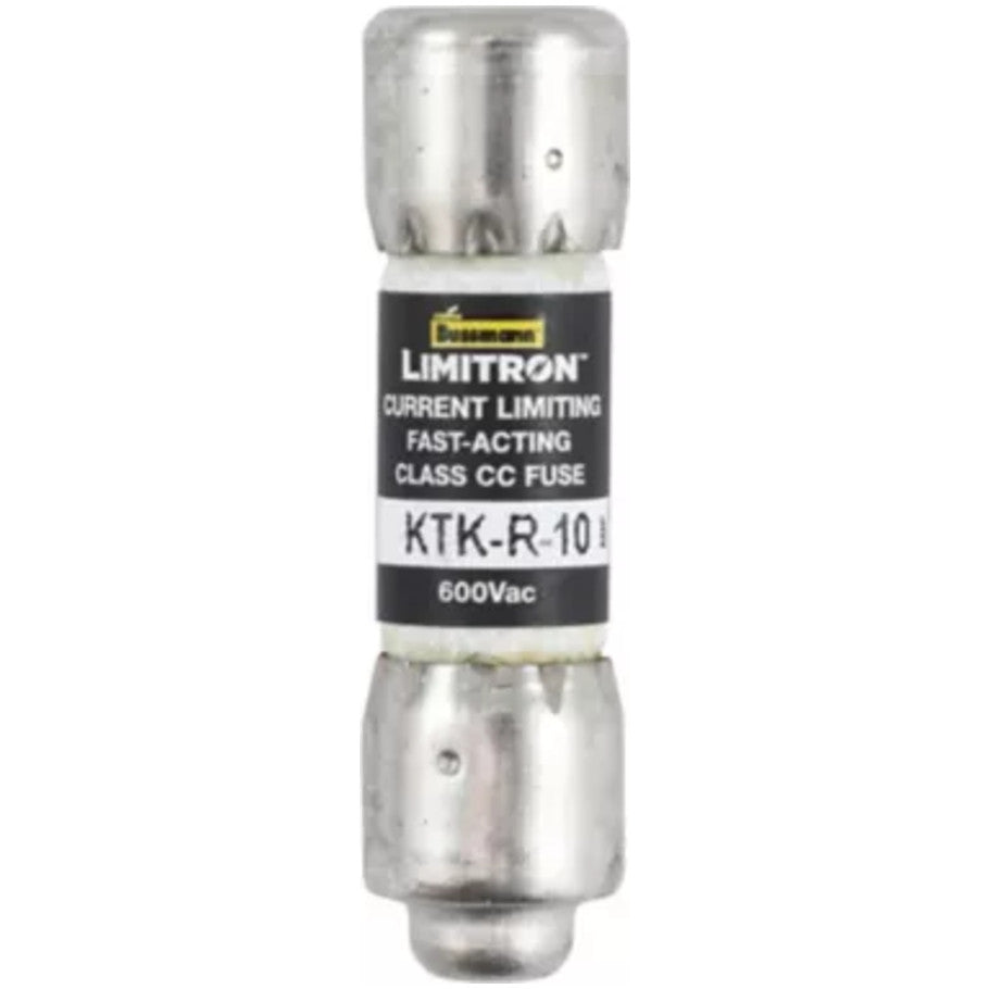 Limitron KTK-R Series Class CC Fast Acting Fuse, Rejection Type, Current-Limiting, 10A, 600V
