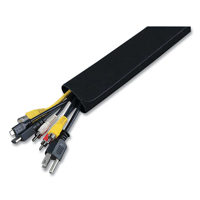 Cable and Wire Management Sleeve, 3 ft L x 1.75 in W x 0.1 in H