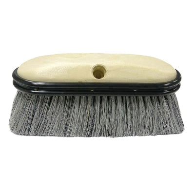 Truck Wash Brushes, 9 1/2 in Foam Block, 2.5 in Trim, Flagged Grey Fiber Fill