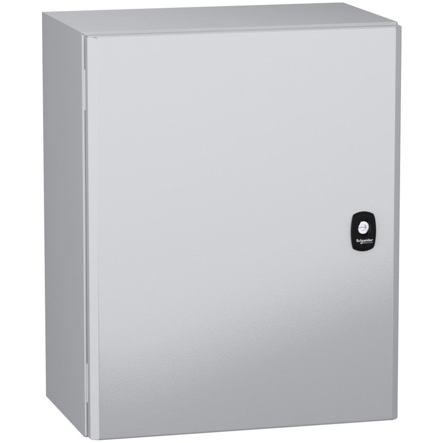 Wall mounted steel enclosure, PanelSeT S3DC, plain door, without plain chasis, 500x400x250mm, IP66, IK10