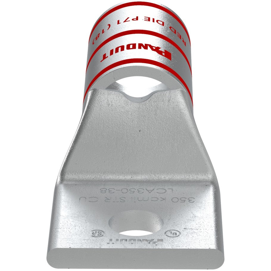 One-Hole Standard Barrel Lug with Inspection Window, 3/8 in., 350 kcmil