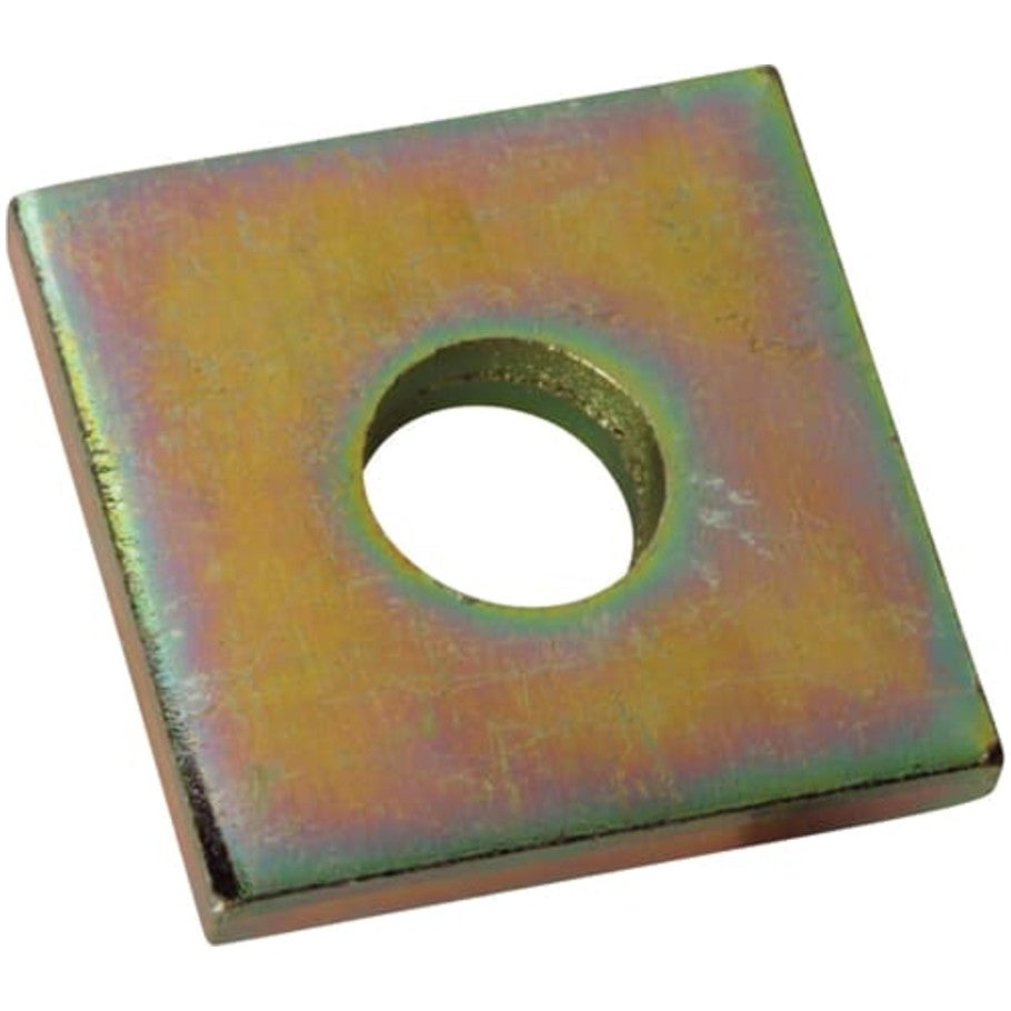 Kindorf Steel Square Washer, 1/2 in., With GoldGalv Finish For 1-1/2 and 1-5/8 in. Channels
