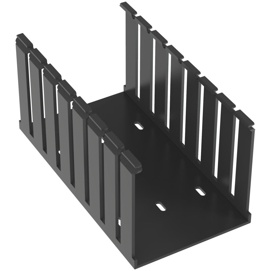 Type G Wide Slot Wiring Duct, 4 w x 4 in. h, Black