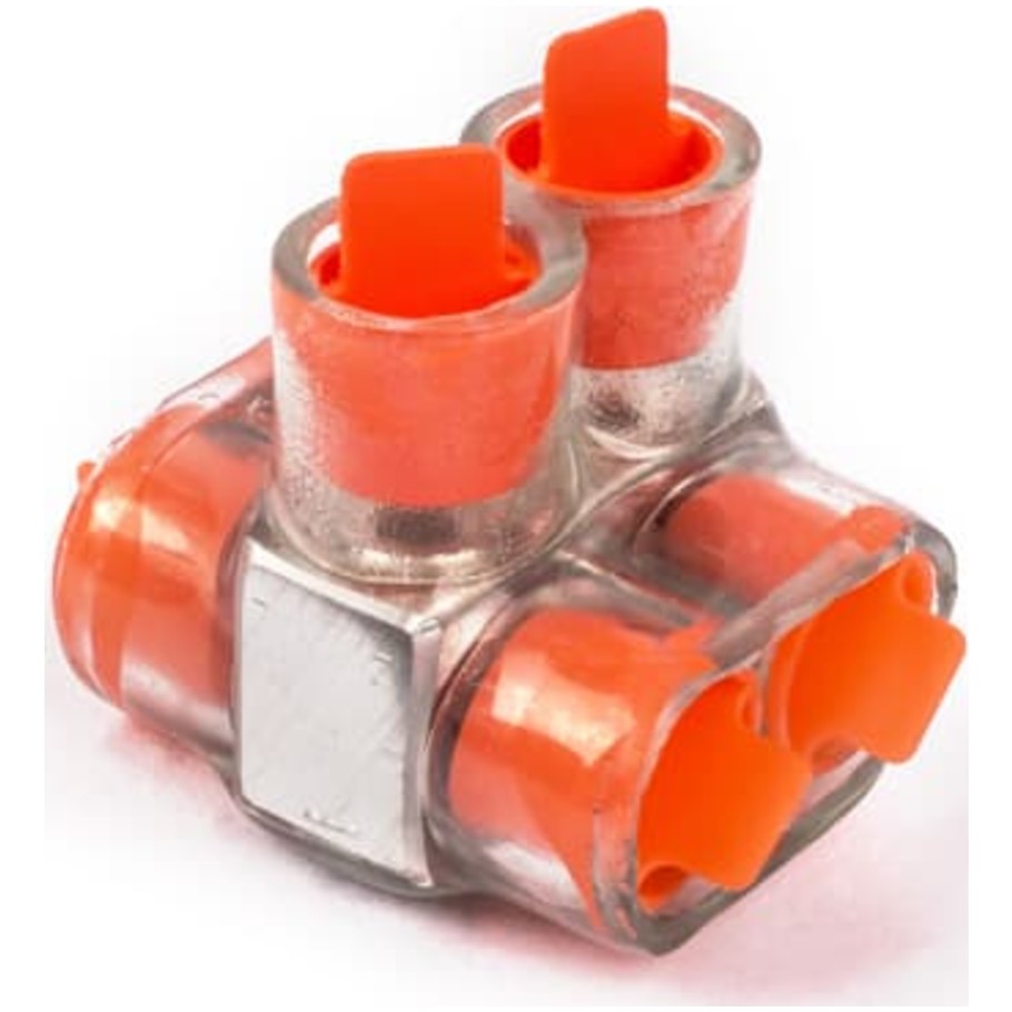 Double-Sided Insulated Multi-Cable Connector Block, 2 Outlet, 14 to 2/0 AWG