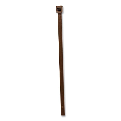 General Purpose Cable Tie, 50 lb Tensile Strength, 11.1 in L, Brown, 100 EA/BG