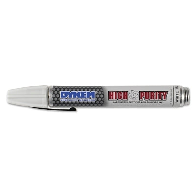 High Purity Marker, White, Medium, Threaded Cap