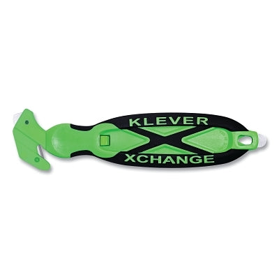 KLEEN XChangeXD Safety Cutter, 7 in L, Hook Blade, Steel, Plastic Handle, Green
