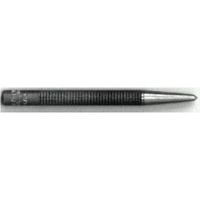 Center Punches, 3 1/4 in, 1/4 in tip, Alloy Steel