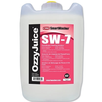 OzzyJuice SW-7 Parts/Brake Cleaning Solution, 5-gal, Jug, Mild Scent
